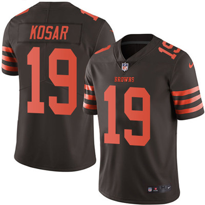 Nike Browns #19 Bernie Kosar Brown Youth Stitched NFL Limited Rush Jersey Nike Browns #19 Bernie Kosar Brown Youth Stitched NFL Limited Rush Jersey