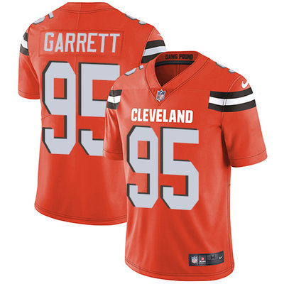 Nike Browns #95 Myles Garrett Orange Alternate Youth Stitched NFL Vapor Untouchable Limited Jersey Nike Browns #95 Myles Garrett Orange Alternate Youth Stitched NFL Vapor Untouchable Limited Jersey