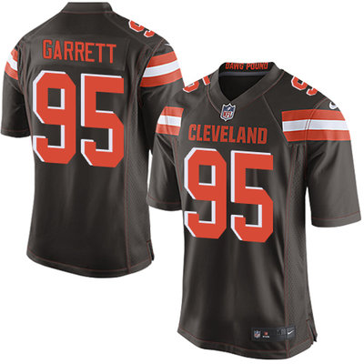 Nike Browns #95 Myles Garrett Brown Team Color Youth Stitched NFL New Elite Jersey Nike Browns #95 Myles Garrett Brown Team Color Youth Stitched NFL New Elite Jersey
