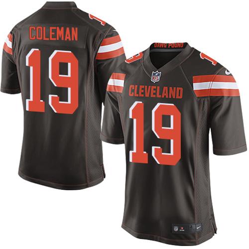Nike Browns #19 Corey Coleman Brown Team Color Youth Stitched NFL New Elite Jersey Nike Browns #19 Corey Coleman Brown Team Color Youth Stitched NFL New Elite Jersey