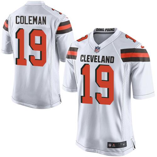 Nike Browns #19 Corey Coleman White Youth Stitched NFL New Elite Jersey Nike Browns #19 Corey Coleman White Youth Stitched NFL New Elite Jersey
