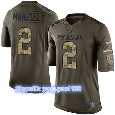 Nike Browns #2 Johnny Manziel Green Youth Stitched NFL Limited Salute to Service Jersey Nike Browns #2 Johnny Manziel Green Youth Stitched NFL Limited Salute to Service Jersey