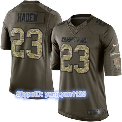 Nike Browns #23 Joe Haden Green Youth Stitched NFL Limited Salute to Service Jersey Nike Browns #23 Joe Haden Green Youth Stitched NFL Limited Salute to Service Jersey
