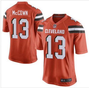 Youth Nike Browns #13 Josh McCown Orange Alternate Stitched NFL New Elite Jersey Youth Nike Browns #13 Josh McCown Orange Alternate Stitched NFL New Elite Jersey