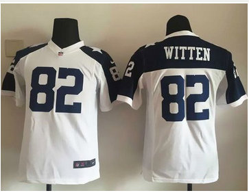Youth Nike Cowboys #82 Jason Witten White Thanksgiving Throwback Stitched NFL Elite Jersey Youth Nike Cowboys #82 Jason Witten White Thanksgiving Throwback Stitched NFL Elite Jersey