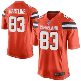 Youth Nike Browns #83 Brian Hartline Orange Alternate Stitched NFL New Elite jersey Youth Nike Browns #83 Brian Hartline Orange Alternate Stitched NFL New Elite jersey