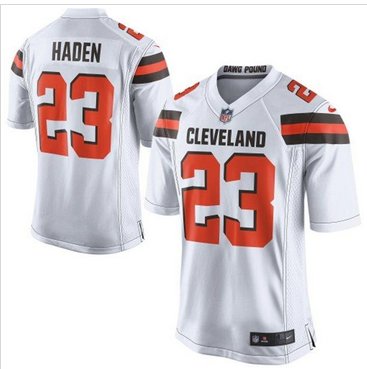 Youth New Browns #23 Joe Haden White Stitched NFL New Elite Jersey