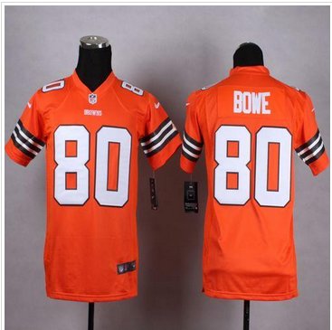 Youth NEW Browns #80 Dwayne Bowe Orange Alternate Stitched NFL Elite Jersey Youth NEW Browns #80 Dwayne Bowe Orange Alternate Stitched NFL Elite Jersey