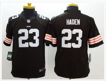 Youth New Browns #23 Joe Haden Brown Team Color NFL Limited Jersey