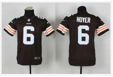 Youth NFL New Cleveland Browns #6 Brian Hoyer Brown Jersey