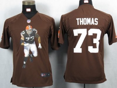 Youth NEW Cleveland Browns 73 Thomas Brown Portrait Fashion Game Jerseys Youth NEW Cleveland Browns 73 Thomas Brown Portrait Fashion Game Jerseys