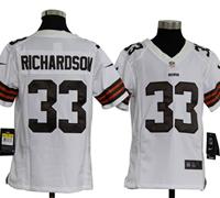 Youth Nike NFL Cleveland Browns 33 Trent Richardson White Jerseys Youth Nike NFL Cleveland Browns 33 Trent Richardson White Jerseys