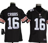 Youth Nike NFL Cleveland Browns 16 Joshua Cribbs Brown Jerseys