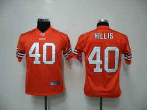 Cleveland Browns 40 Peyton Hillis Orange Kids Jerseys
