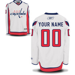 Reebok Washington Capitals Men's Premier Away Custom Jersey - White