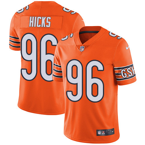 Nike Bears #96 Akiem Hicks Orange Youth Stitched NFL Limited Rush Jersey Nike Bears #96 Akiem Hicks Orange Youth Stitched NFL Limited Rush Jersey