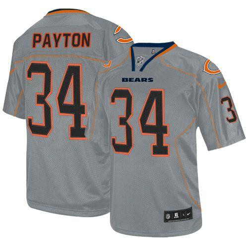 Nike Bears #34 Walter Payton Lights Out Grey Youth Stitched NFL Elite Jersey Nike Bears #34 Walter Payton Lights Out Grey Youth Stitched NFL Elite Jersey