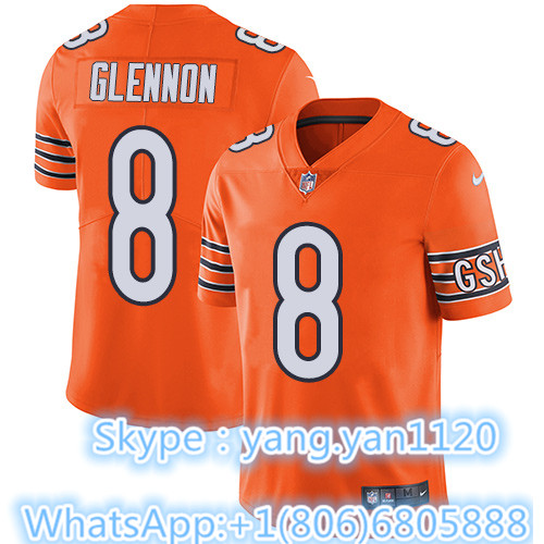 Nike Bears #8 Mike Glennon Orange Youth Stitched NFL Limited Rush Jersey