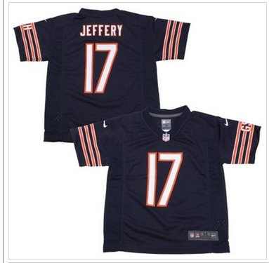 Toddler NEW Bears #17 Alshon Jeffery Navy Blue Team Color Stitched NFL Elite Jersey