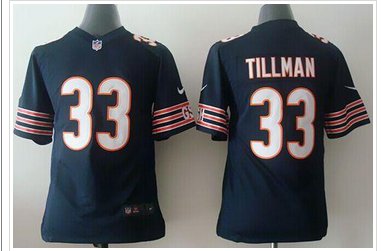 Youth NEW Bears #33 Charles Tillman Navy Blue Team Color NFL Elite Jersey