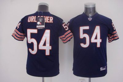 Youth Chicago Bears 54 Brian Urlacher blue jerseys