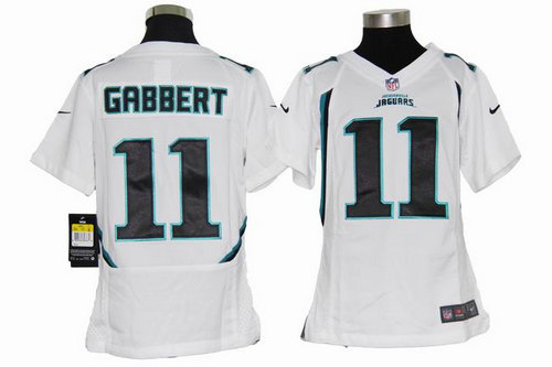 Youth Nike Jacksonville Jaguars 11 Blaine Gabbert White Jerseys