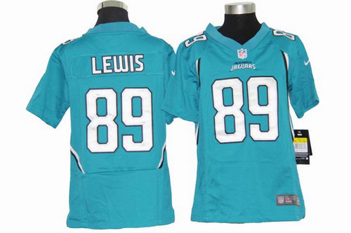 Youth Nike Jacksonville Jaguars 89 Marcedes Lewis Green Jerseys