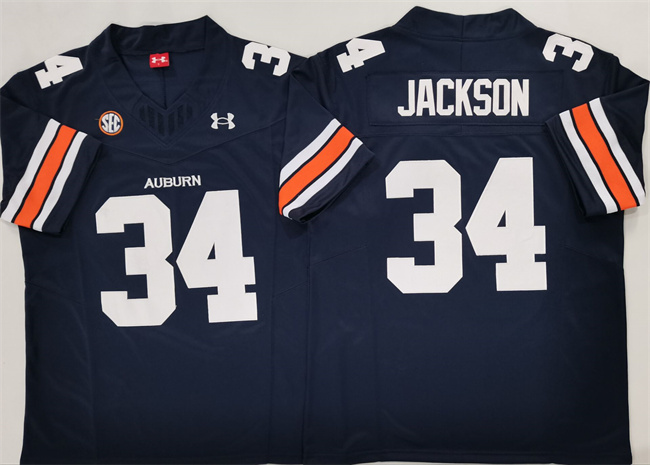 Men's Auburn Tigers #34 Bo Jackson Navy 2024 F.U.S.E. Limited Stitched Jersey Men's Auburn Tigers #34 Bo Jackson Navy 2024 F.U.S.E. Limited Stitched Jersey