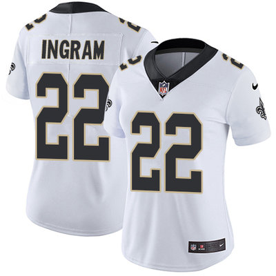 Nike Saints #22 Mark Ingram White Women's Stitched NFL Vapor Untouchable Limited Jersey