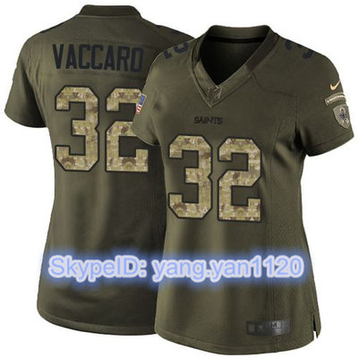 Nike Saints #32 Kenny Vaccaro Green Women's Stitched NFL Limited Salute to Service Jersey
