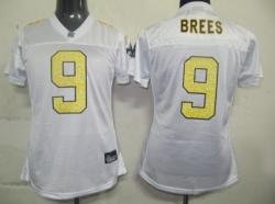 NFL New Orleans Saints Drew Brees White #9 Jerseys