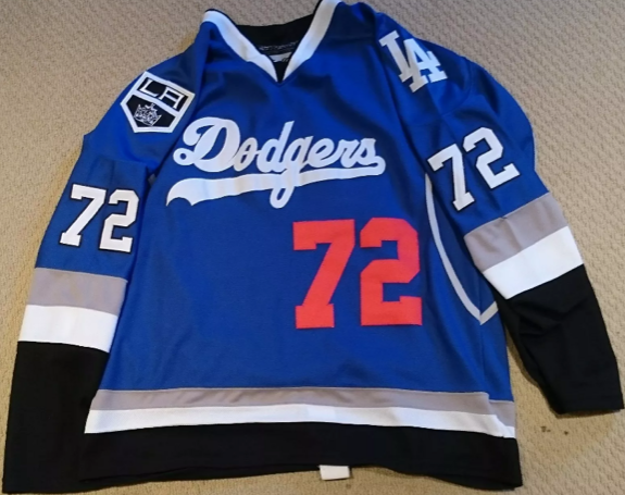 Custom Dodgers hockey Jersey