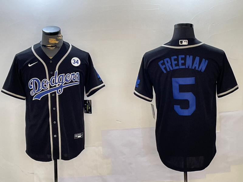 Men's Los Angeles Dodgers #5 Freddie Freeman Black 2024 World Series Cool Base Stitched Baseball Jersey 2 Men's Los Angeles Dodgers #5 Freddie Freeman Black 2024 World Series Cool Base Stitched Baseball Jersey 2