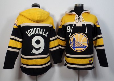 Golden State Warriors #9 Iguodala Black Pullover NBA Hoodie