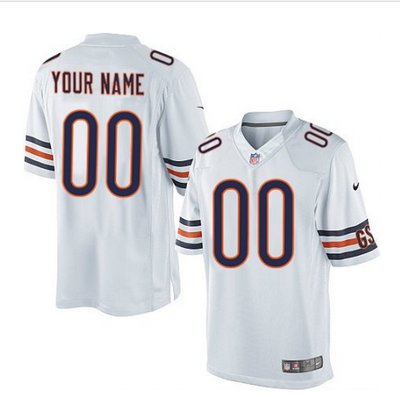 Men's Nike Chicago Bears Customized Limited White NFL Jersey Men's Nike Chicago Bears Customized Limited White NFL Jersey
