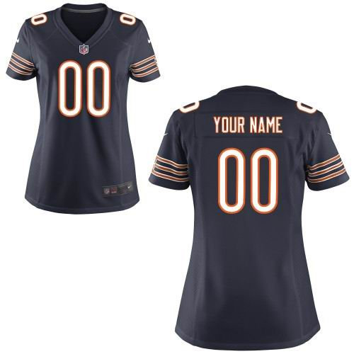 Women's Nike Chicago Bears Customized Game Team blue Jerseys Women's Nike Chicago Bears Customized Game Team blue Jerseys