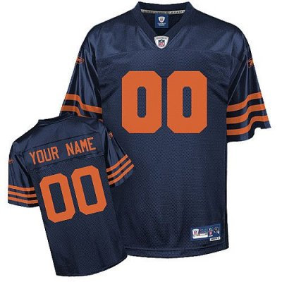 Customized Chicago Bears Jersey Eqt Blue Orange Football Customized Chicago Bears Jersey Eqt Blue Orange Football