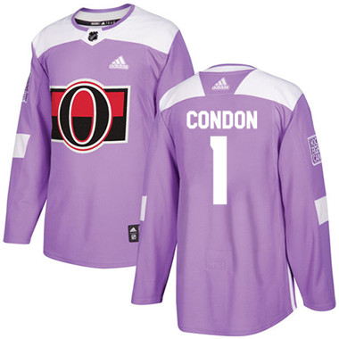 Adidas Senators #1 Mike Condon Purple Authentic Fights Cancer Stitched NHL Jersey Adidas Senators #1 Mike Condon Purple Authentic Fights Cancer Stitched NHL Jersey