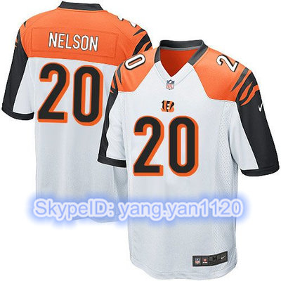 Nike Bengals #20 Reggie Nelson White Youth Stitched NFL Elite Jersey