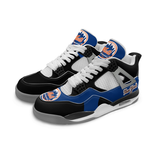 Women's New York Mets Running Weapon Air Jordan 4 Shoes 001