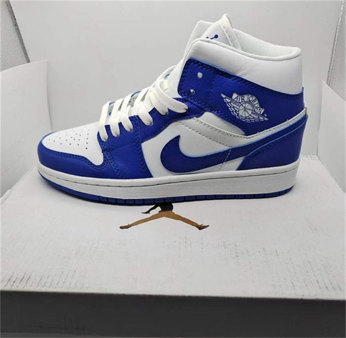Men's Running Weapon Air Jordan 1 Blue White Shoes 320
