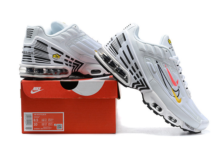 Men's Hot Sale Running Weapon Air Max TN Shoes White 0198