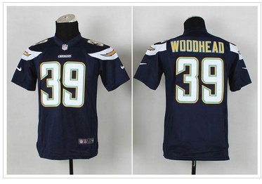 Youth NFL San Diego Chargers #39 Danny Woodhead Navy Blue Team Color Jersey