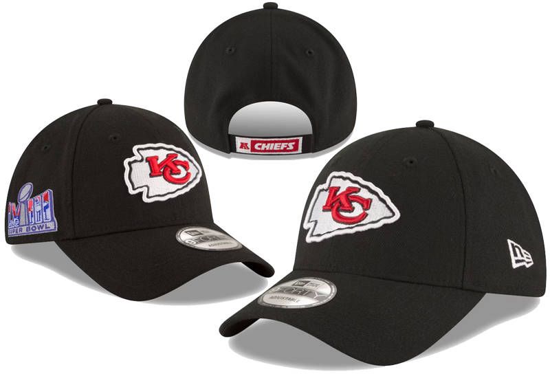 NFL Kansas City Chiefs Snapback Black Superbowl Hat TY