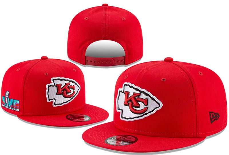 NFL Kansas City Chiefs Snapback Red Superbowl Hat TY