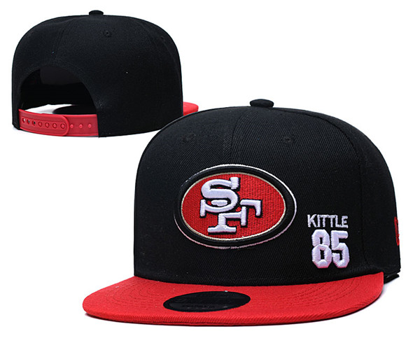 49ers #85 Kittle Team Logo Adjustable Hat TX