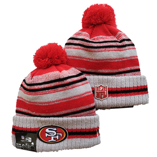 49ers Team Logo Pom Knit Hat YD