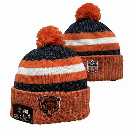 Bears Team Logo Pom Knit Hat YD-2 Bears Team Logo Pom Knit Hat YD-2