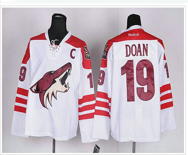 Phoenix Coyotes #19 Shane Doan White Road Hockey Jersey