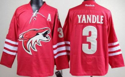 Phoenix Coyotes #3 Keith Yandle Red NHL Jerseys